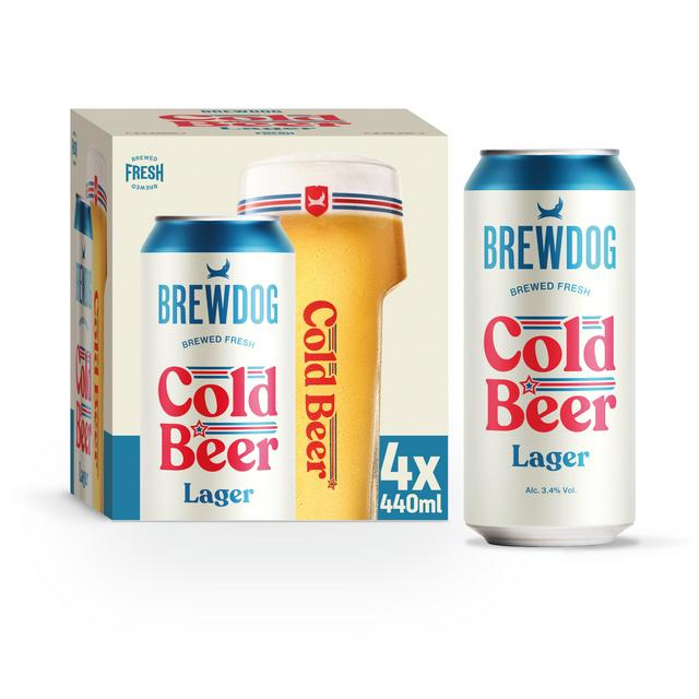 BrewDog Cold Beer Lager – 3.4% – 4x440ml