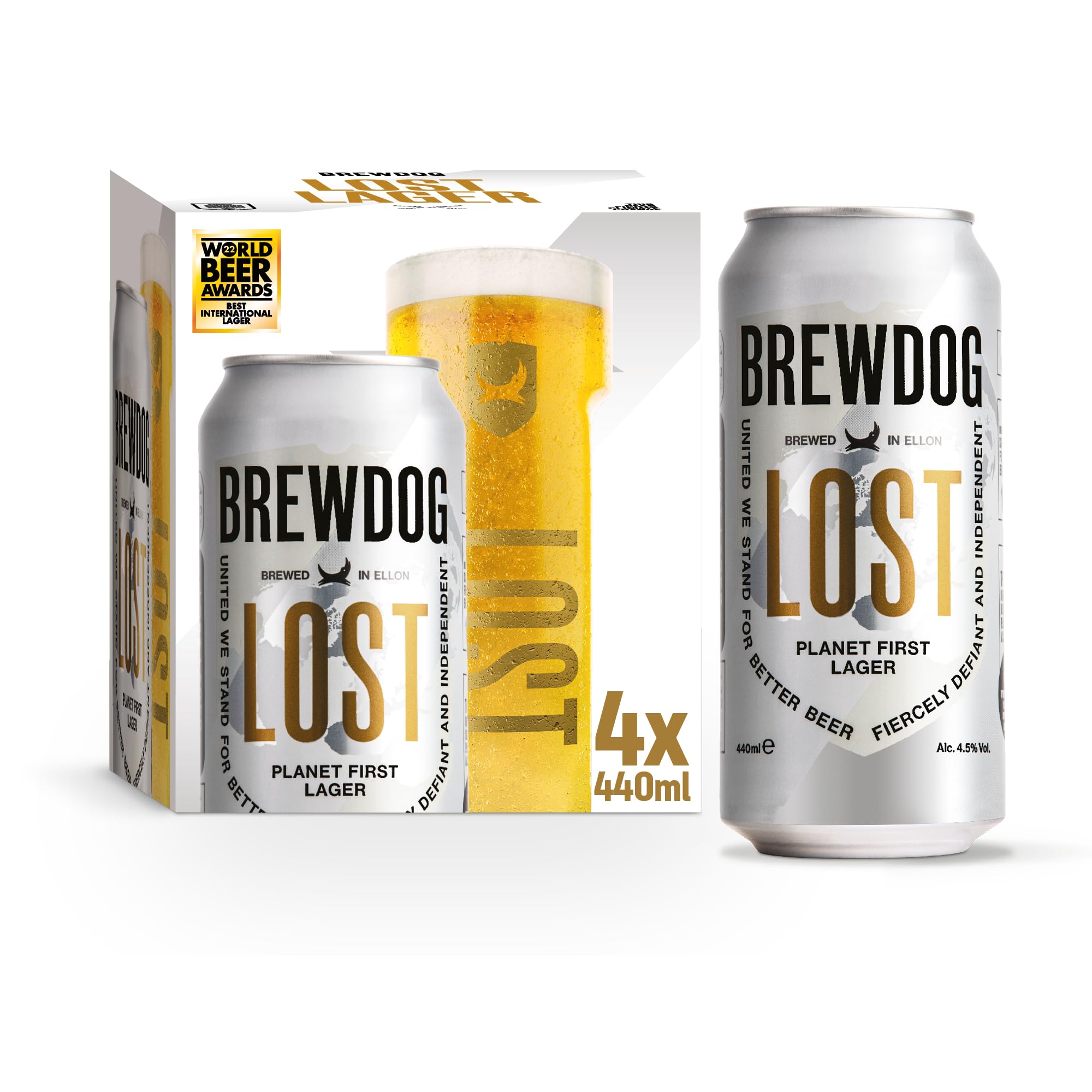 BrewDog Lost Lager – 4.5% – 4x440ml-zoom-1