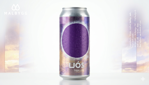 Malbygg Ljós -  5.6% - 440ml -  Sólmyrkvabjórinn 2026
